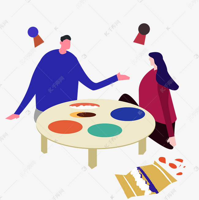 玩桌游的休闲情侣