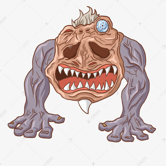 趴地上的异形怪兽