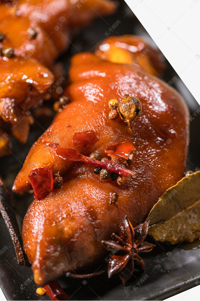 猪蹄美食卤味素材图片免费下载-千库网