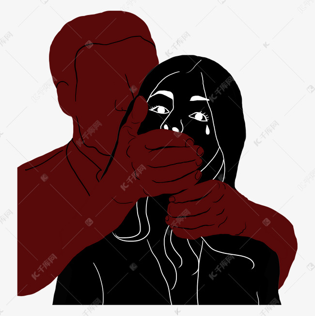 家庭暴力家暴爱人情侣恐怖剪影