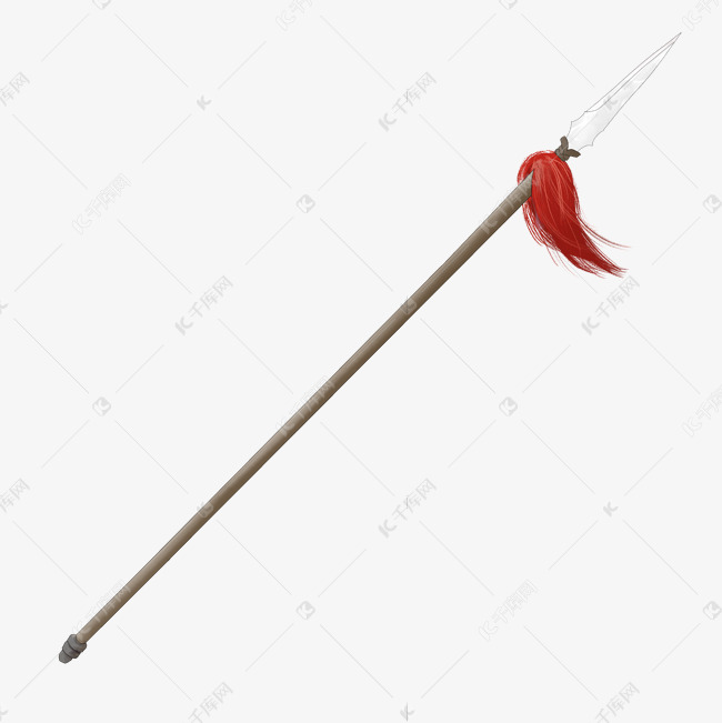 红缨枪兵器冷兵器中国兵器少先队京剧素材图片免费下载-千库网