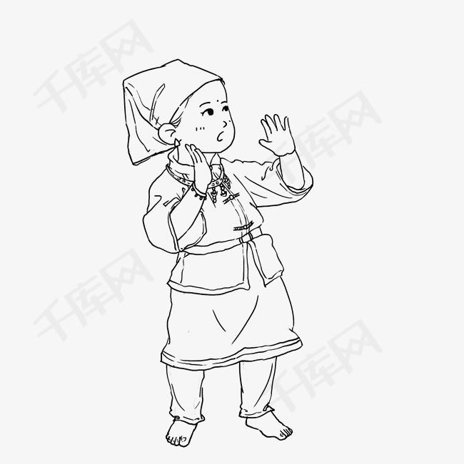 33三月三上巳节对歌女孩