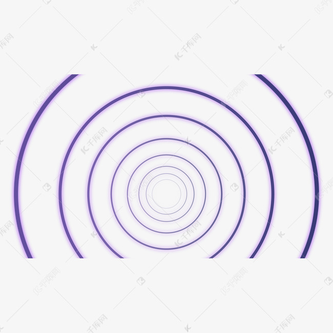 商务圆环透视空间几何线条背景