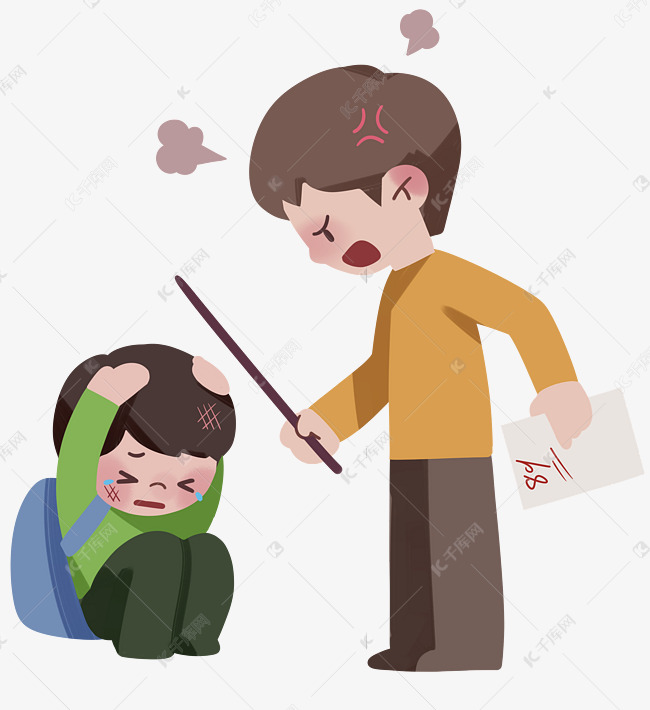 教训孩子的家长