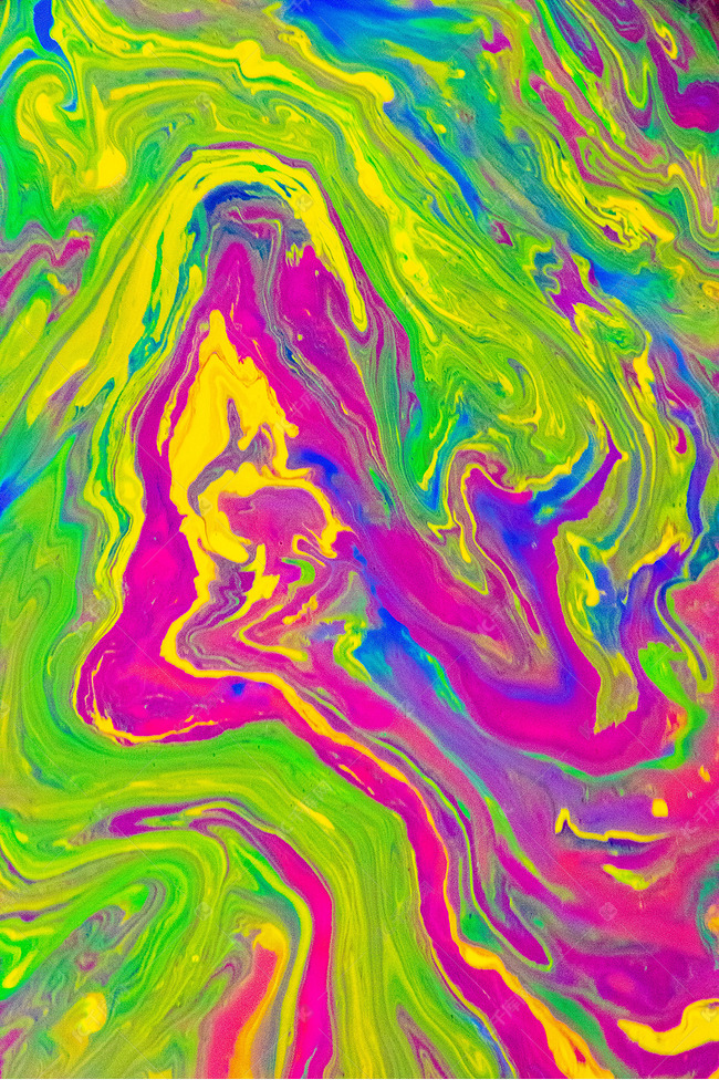 渐变彩色液体油漆