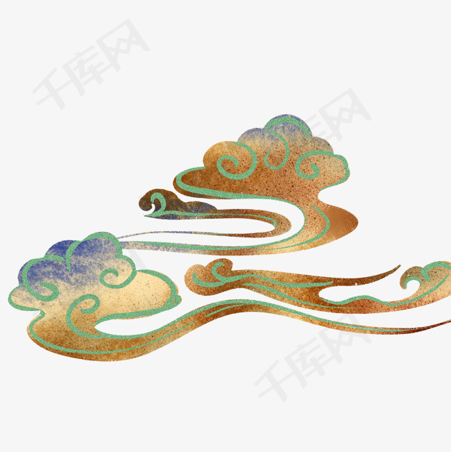 敦煌云装饰纹样素材图片免费下载-千库网