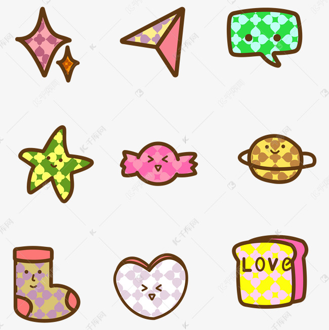 软萌可爱小装饰套图