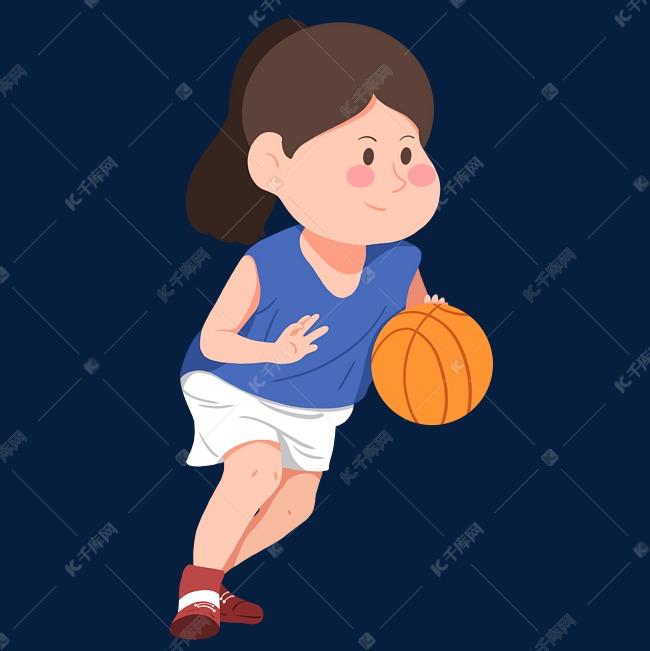 女生打篮球动漫头像图片