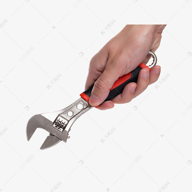 手拿板子劳动工具扳手