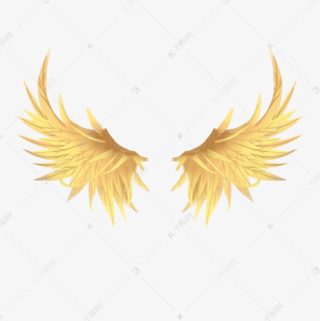 展开的金翅膀素材图片免费下载-千库网