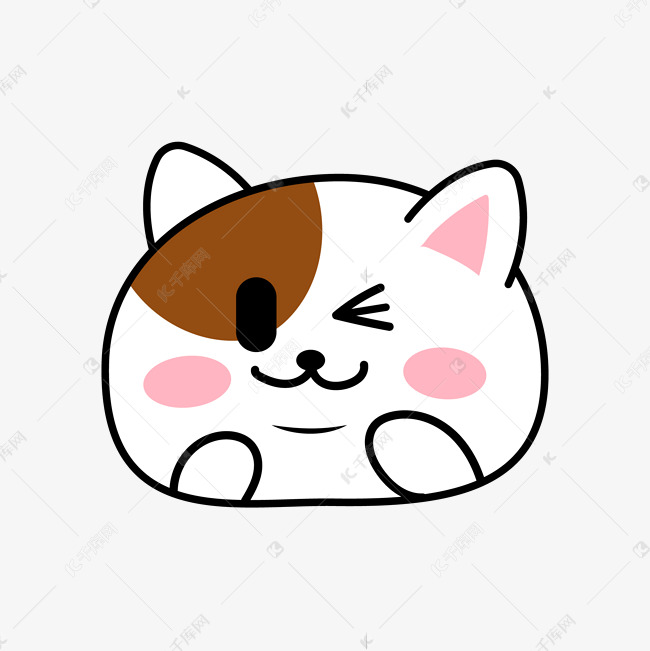 豆眼咪可爱小猫卖萌表情包套图素材图片免费下载_高清表情包psd_千库网 