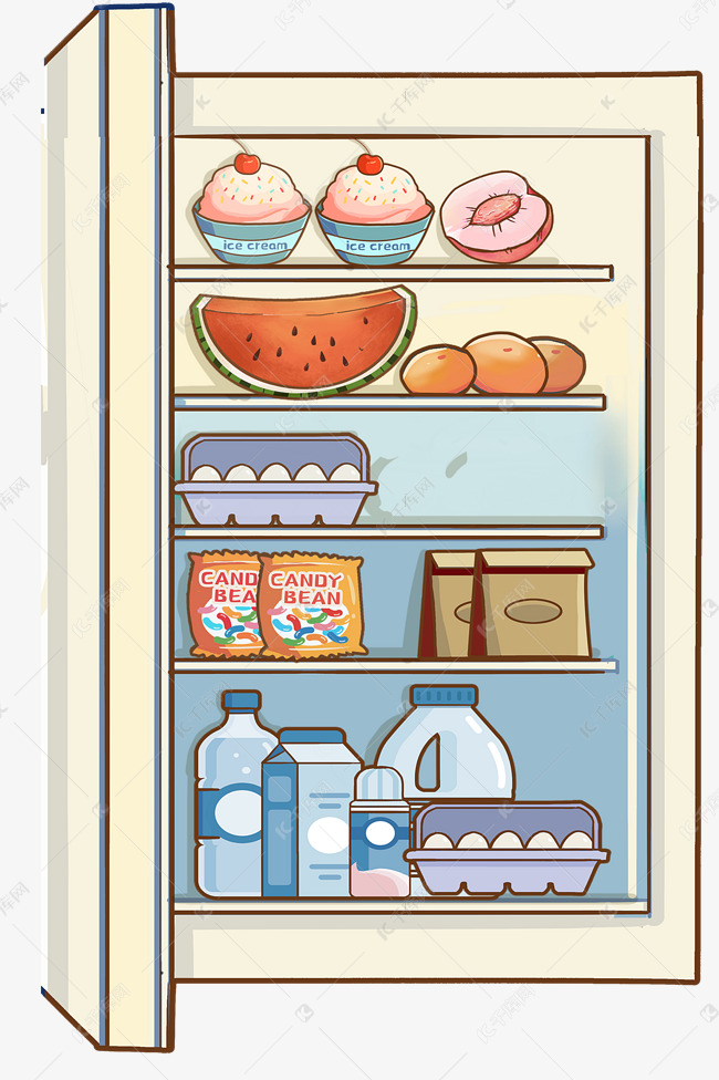 冰箱食物