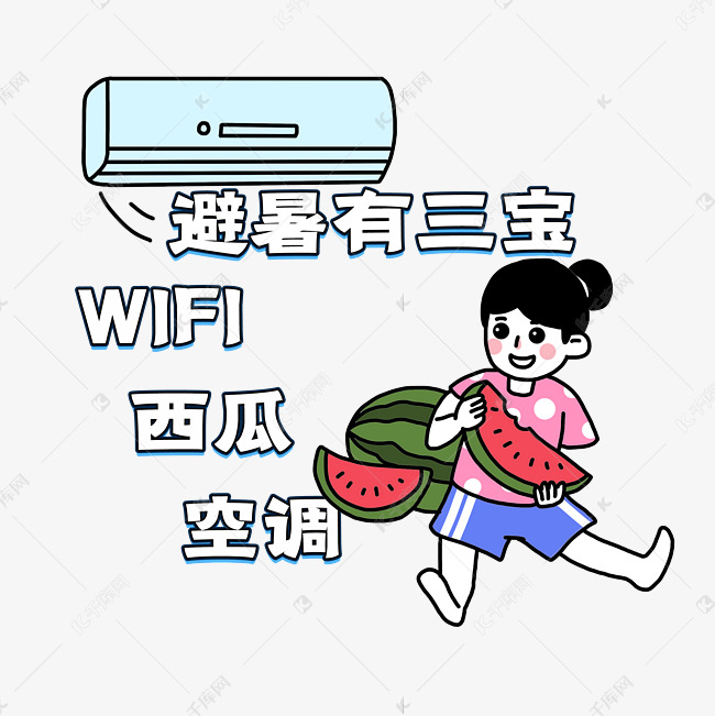 避暑有三宝表情包
