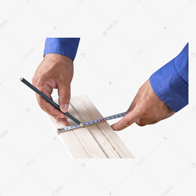 木工双手划线