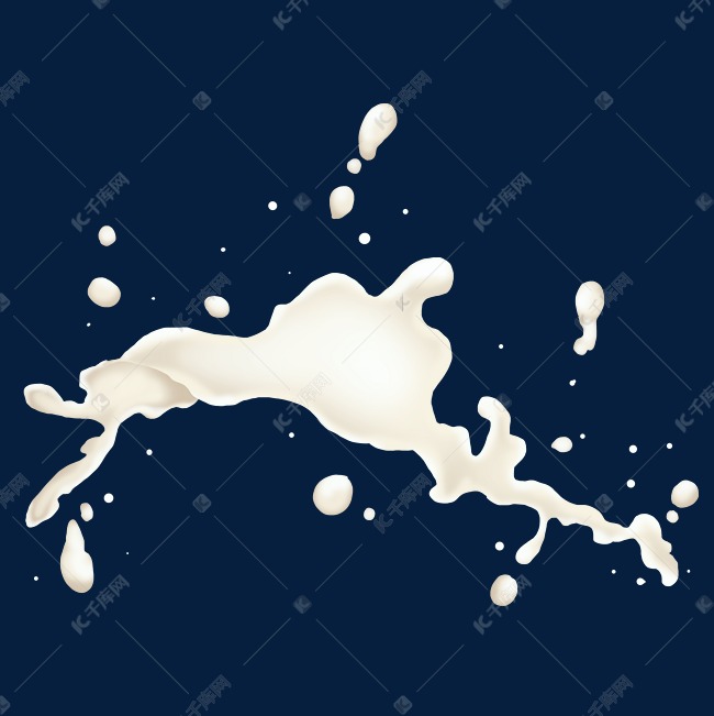 飞溅白色牛奶液体素材图片免费下载 高清装饰图案psd 千库网 图片编号