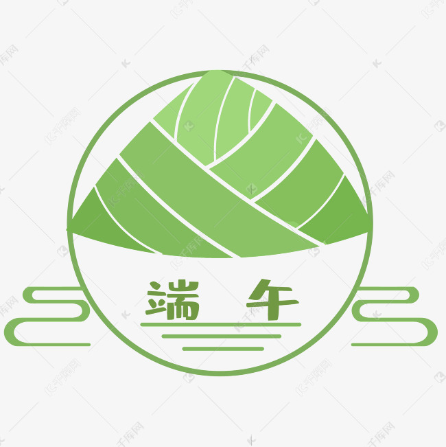端午粽子简易logo素材图片免费下载-千库网