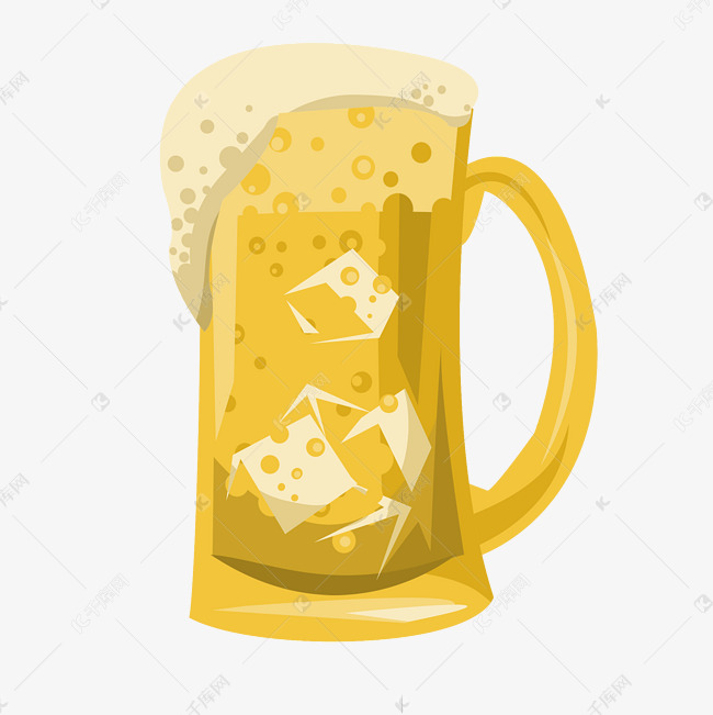 夏季冰镇啤酒