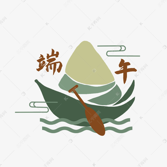 端午粽子简易logo