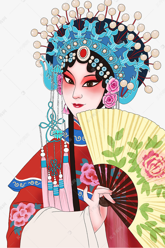 免抠元素 贵妃醉酒 中国风戏曲人物贵妃醉酒素材来源:千库网商用版权