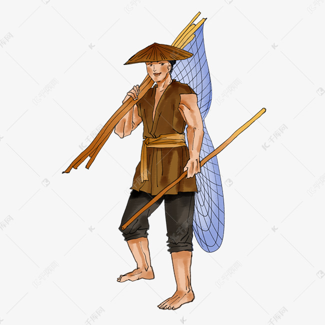 古代人物渔民