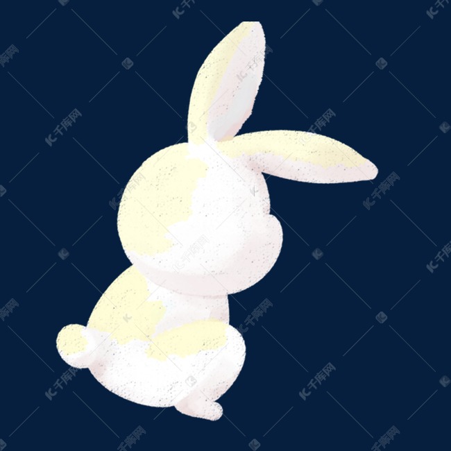 小兔子背影