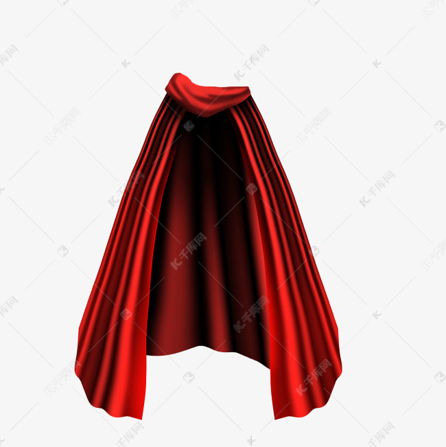 红色斗篷披风素材图片免费下载-千库网