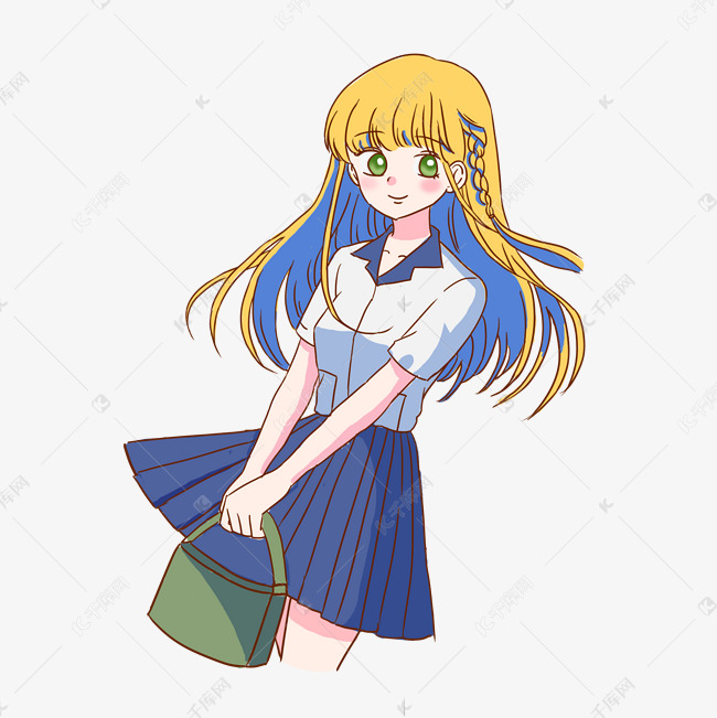 二次元漫画人物头像素材图片免费下载 高清卡通手绘psd 千库网 图片编号