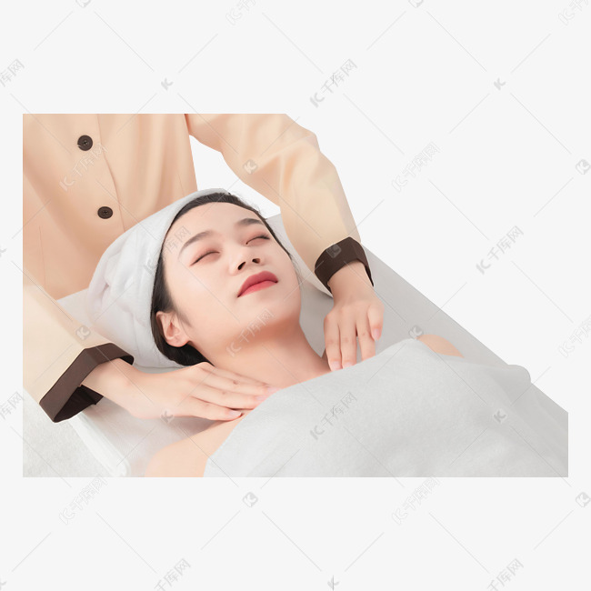 美容院女性按摩素材图片免费下载 高清免抠摄影psd 千库网 图片编号