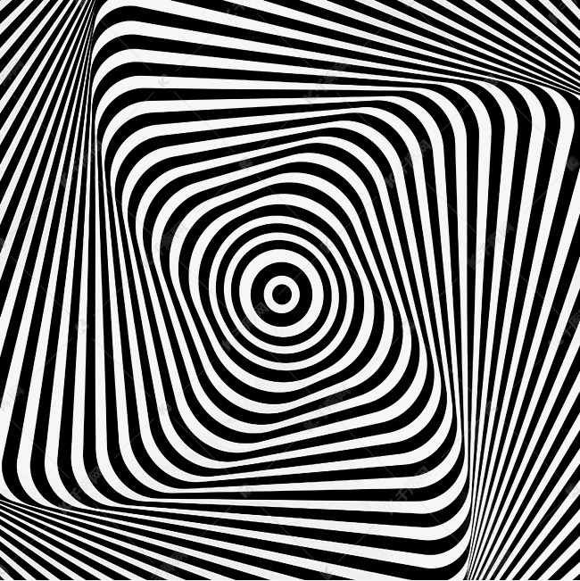 潮流欧普底纹视觉错位空间png