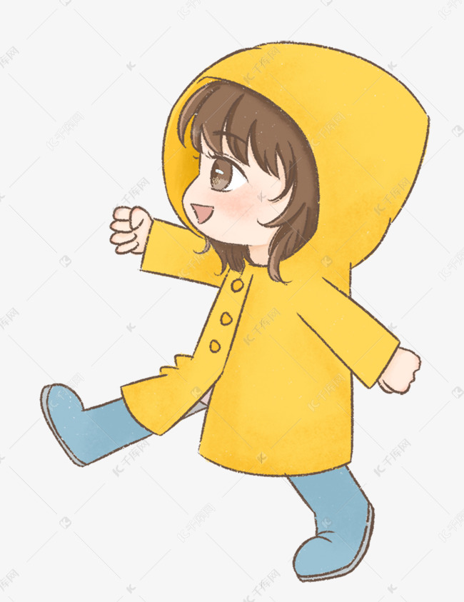 穿雨衣的女孩