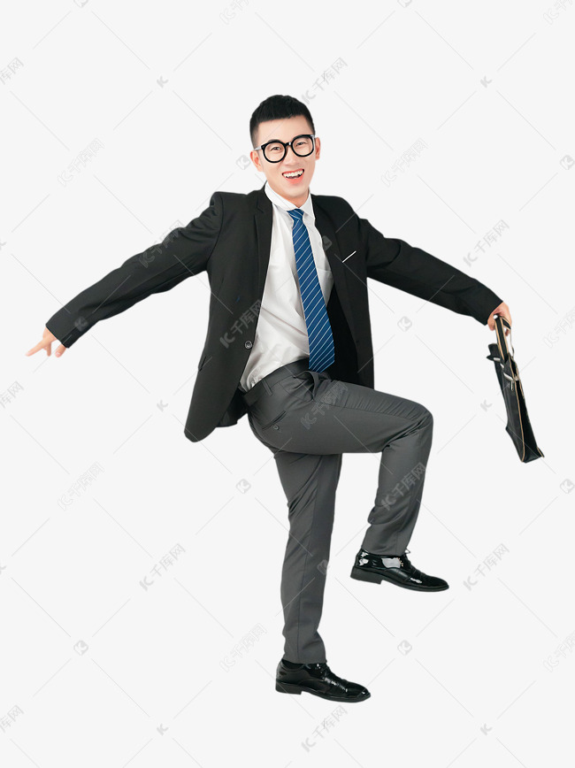 商务人物夸张动作
