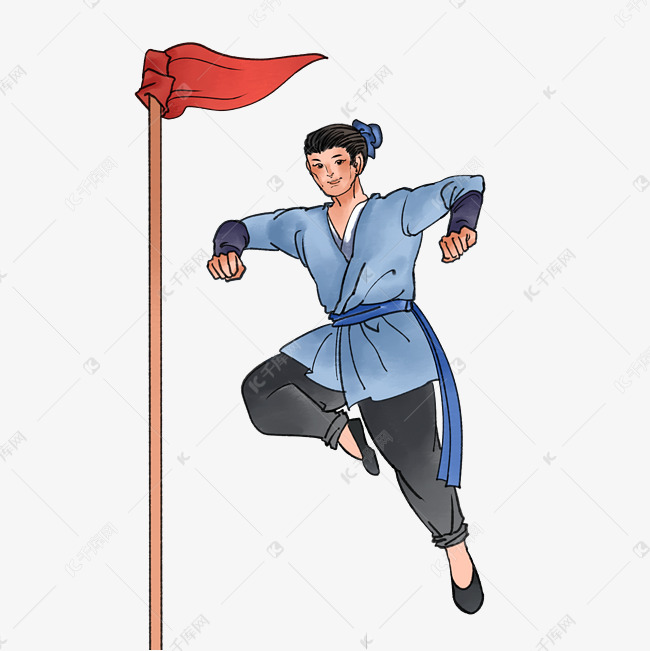 古代人物跳高运动