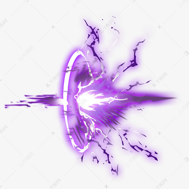 紫色动漫攻击特效素材图片免费下载-千库网