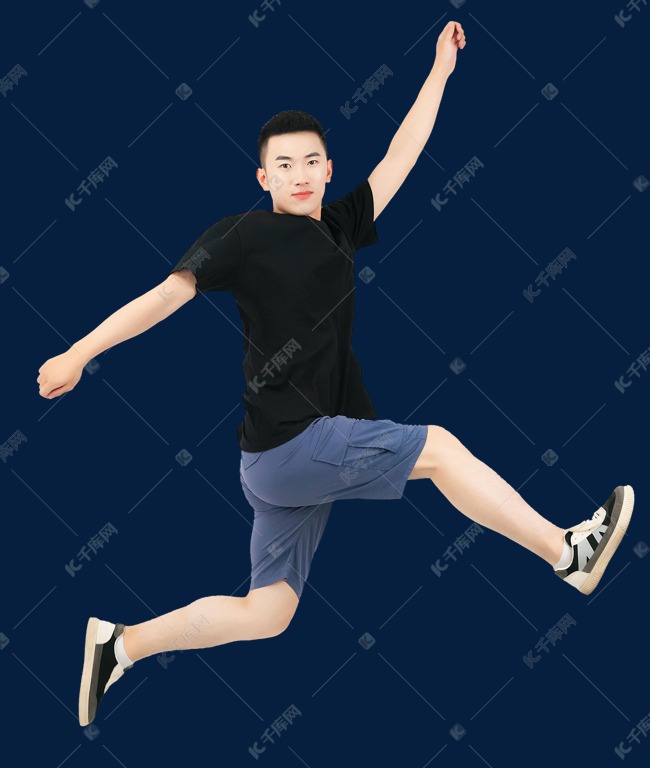 217621217621)青年男士跳跃运动素材2021-07-30发布,千库图片素材频道