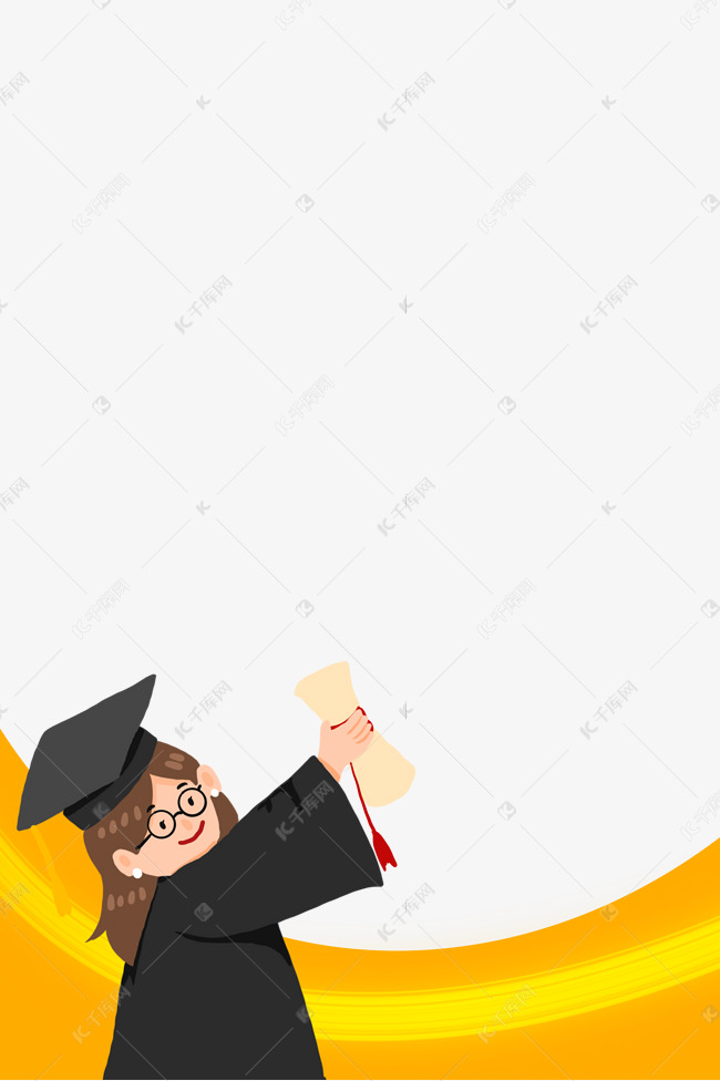 毕业学生边框素材图片免费下载-千库网