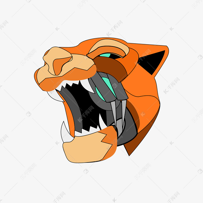 潮流虎年机械朋克老虎