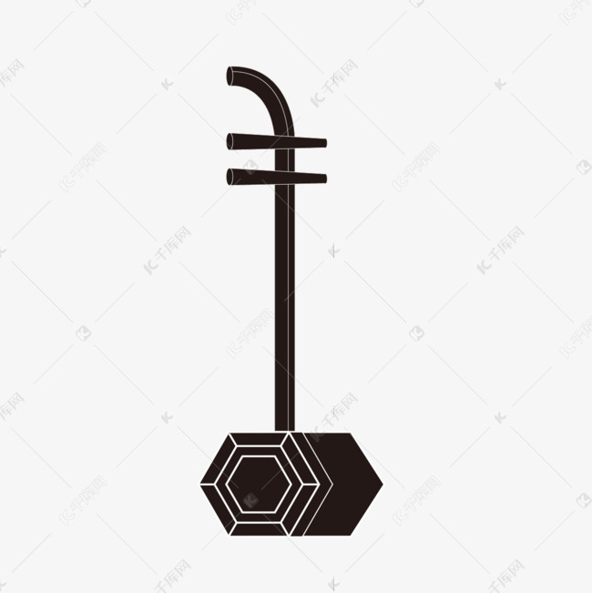 线稿音乐乐器二胡剪贴画