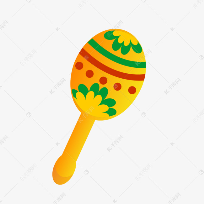 五月五节人物演奏用沙锤