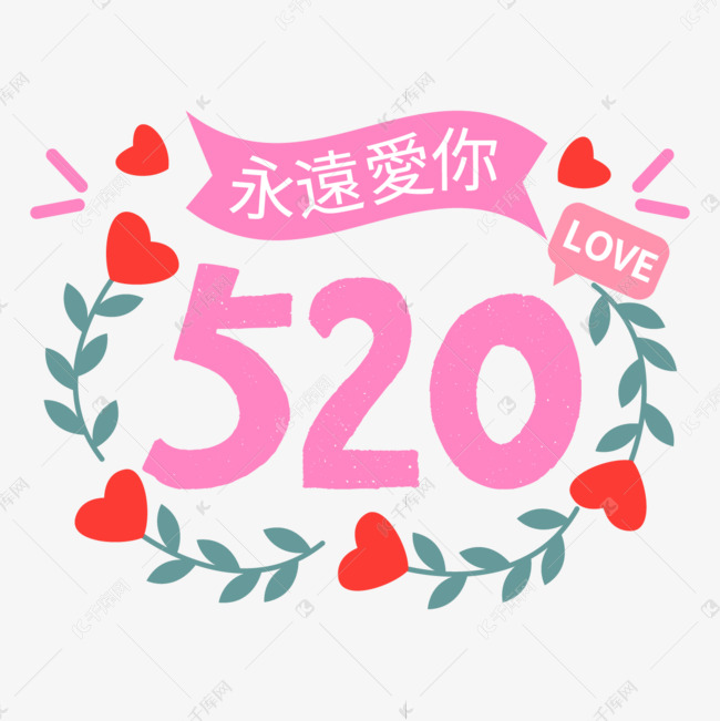 甜蜜520告白语永远爱你