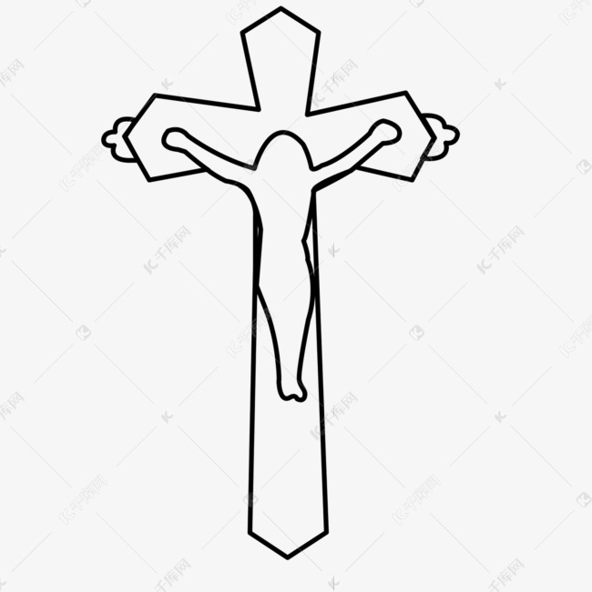 天主教画十字图片