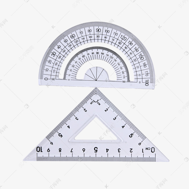 量角尺白色尺子测量