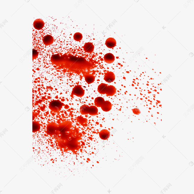 案发现场抛飞血斑素材2021-08-18发布,千库图片素材