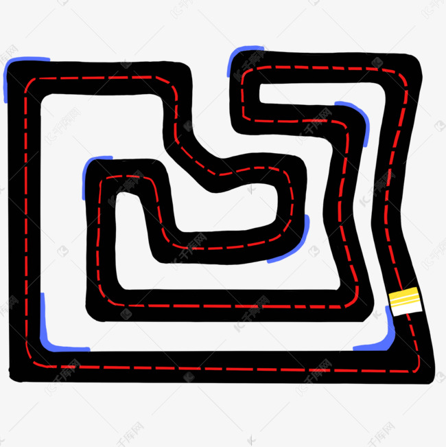 黑红赛道剪贴画