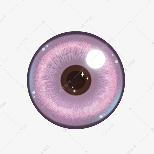 粉色梦幻质感美瞳眼珠素材图片免费下载-千库网