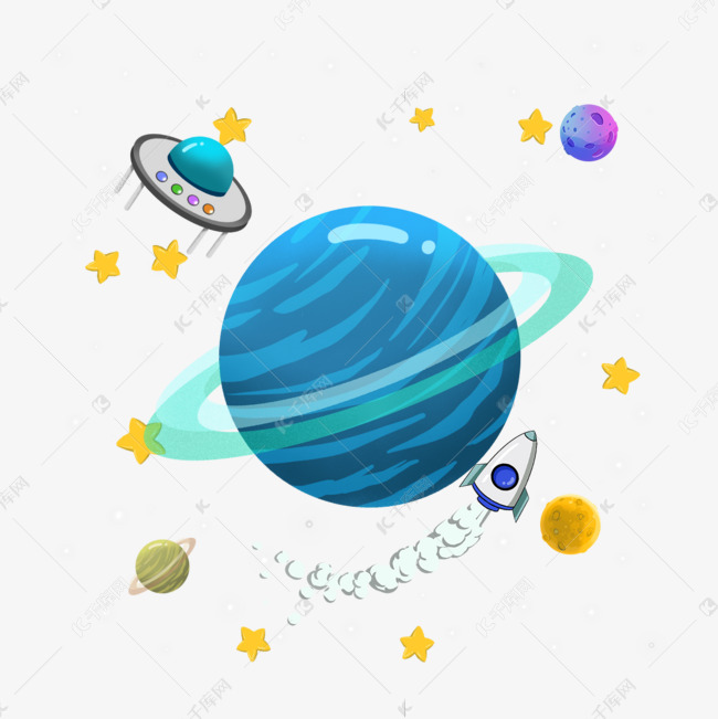 银河宇宙蓝色光环恒星