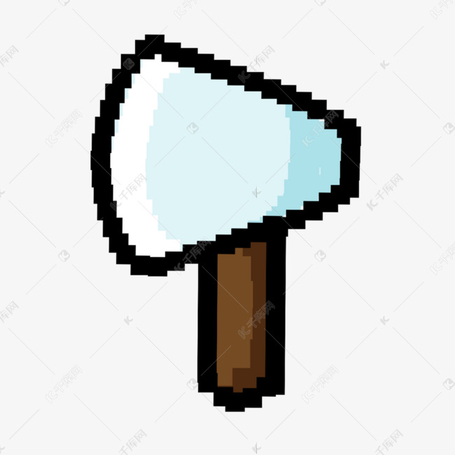 可爱斧子像素艺术游戏用品