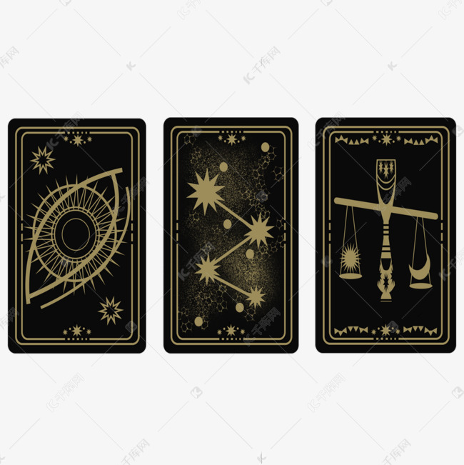神秘占卜星星塔罗牌