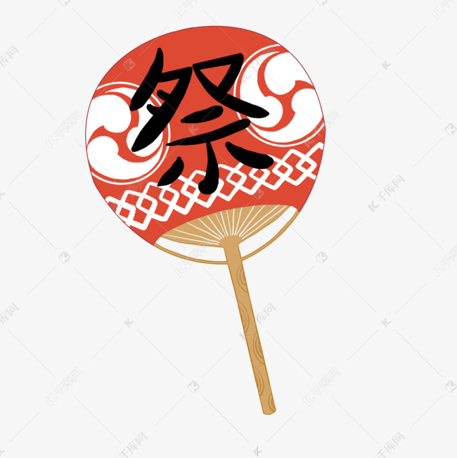 日本风格夏日祭扇子