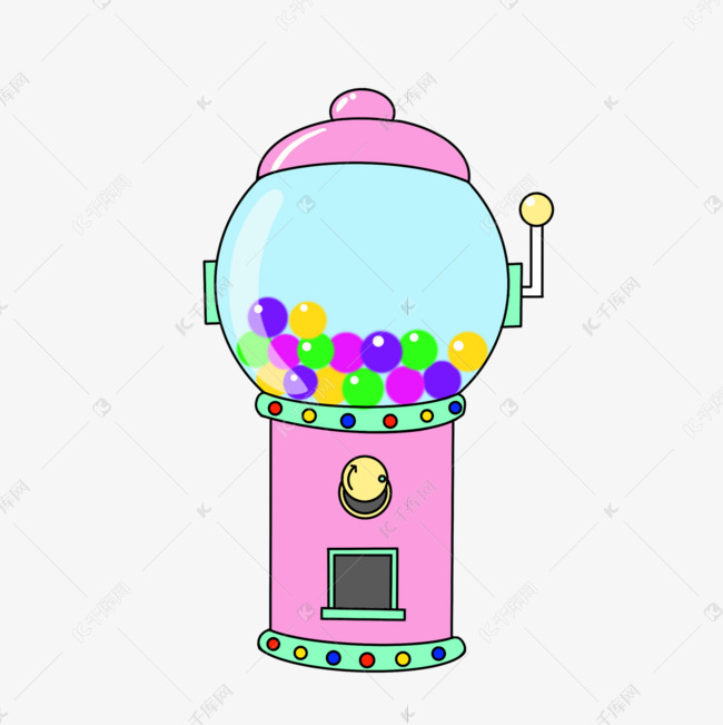 可爱口香糖机剪贴画
