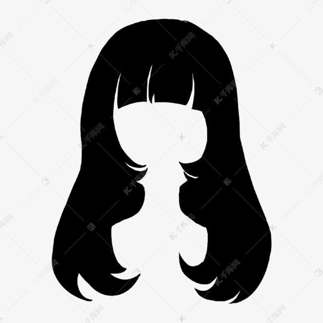 女性发型装扮头发乌黑漂亮长发